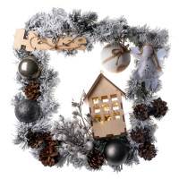 Венок с декором House d-35 см YES! Fun (904387)