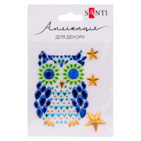 Аппликация из страз самоклеющихся Owl 9 5х8 см Santi (742989)