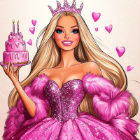 Алмазна мозаїка Рожеве торжество 20*20см Dreamtoys (S10146)