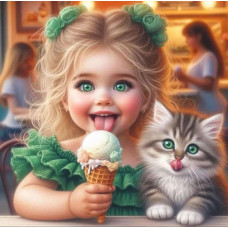 Алмазна мозаїка Смачне морозиво 20*20см Dreamtoys (S10210)