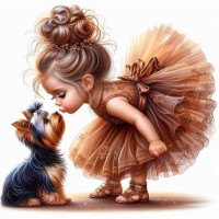 Алмазна мозаїка Улюблений песик 20*20см Dreamtoys (S10221)