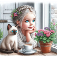 Алмазна мозаїка «Небесні очі» 20*20см Dreamtoys (S10264)