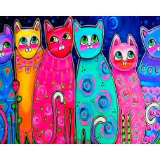 Алмазная мозаика Art cats 40*50см на подрамнике Santi (954451)