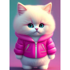 Алмазна мозаїка Модне кошеня 20*20 см Dreamtoys (S10041)