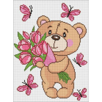 Алмазна мозаїка Чарівний ведмедик 30х40 см Ідейка (AMO8035)