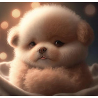 Алмазна мозаїка Миле цуценя 20*20см Dreamtoys (S10233)