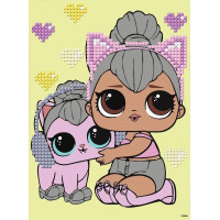 Алмазна мозаїка з частковою викладкою LOL Surprise! Kitty Queen With Kitty Kitty 15х20 Ідейка (AML1206)