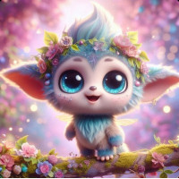 Алмазна мозаїка Чарівний лісовий друг 20*20см Dreamtoys (S10369)