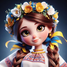 Алмазна мозаїка Україночка 20*20см Dreamtoys (S10288)