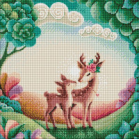 Алмазная мозаика - Хорошая прогулка ©Elena Schweitzer 40х40 Идейка (AMO7320)