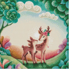 Алмазная мозаика - Хорошая прогулка ©Elena Schweitzer 40х40 Идейка (AMO7320)