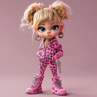 Алмазна мозаїка Леопардовий гламур 20*20см Dreamtoys (S10105)