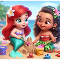 Алмазна мозаїка Веселощі на пляжі 20*20см Dreamtoys (S10225)