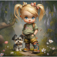 Алмазна мозаїка Стильна парочка 20*20см Dreamtoys (S10128)