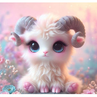 Алмазна мозаїка Милий баранчик 20*20см Dreamtoys (S10185)