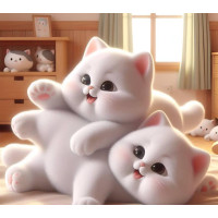 Алмазна мозаїка Пухнастики 20*20см Dreamtoys (S10186)
