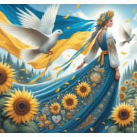 Алмазна мозаїка «Голуб Миру» 20*20см Dreamtoys (S10304)