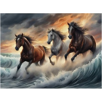 Алмазна мозаїка По хвилях 20*20см Dreamtoys (S10331)