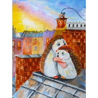 Алмазная мозаика Обнимашки 30*40см на подрамнике Santi (954435)