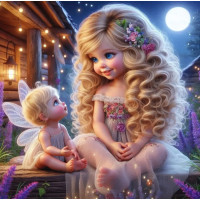 Алмазна мозаїка «Вечірня розмова» 20*20см Dreamtoys (S10313)