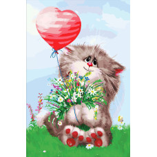 Алмазная мозаика Пушистик 20*30см Santi (954287)