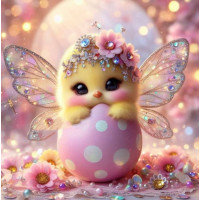 Алмазна мозаїка Ціплятко у чарівному яйці 20*20см Dreamtoys (S10381)