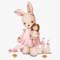 Картина по номерам Очаровательная принцесса tanya_bonya 30х30 Идейка (KHO2408)
