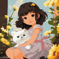 Картина за номерами У теплих обіймах art_selena_ua 40х40 Ідейка (KHO8337)