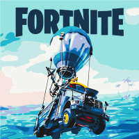 Картина по номерам Fortnite. Игра Фортнайт 30*30 см Origamі (LW21831)
