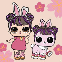 Картина за номерами L.O.L. Surprise! Spring Bling Doll & Pet 40х40 Ідейка (KHO1105)