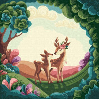 Картина за номерами Гарна прогулянка ©Elena Schweitzer Ідейка 40х40 (KHO4378)