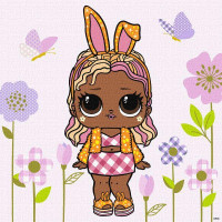 Картина за номерами L.O.L. Surprise! Spring Bling BossBunny 40х40 Ідейка (KHO1103)