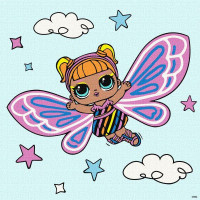 Картина за номерами L.O.L. Surprise! O.M.G. Fairies Flutterstar 40х40 Ідейка (KHO1090)