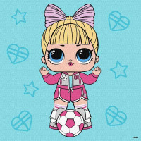 Картина за номерами L.O.L Surprise! Game on. Suite Princess 25х25 Ідейка (KHO1319)