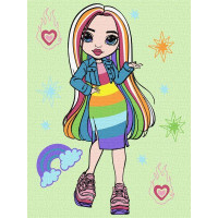 Картина за номерами Rainbow High Amaya Raine 30х40 Ідейка (KHO1236)
