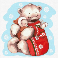 Картина за номерами Теплі обійми Ідейка 30х30 (KHO4227)