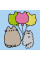 Картина за номерами з алмазною Pusheen 25х25 см SANTI (954940)