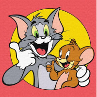 Картина за номерами Tom and Jerry: Разом веселіше Warner Bros. 25х25 Ідейка (KHO1370)