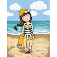 Картина за номерами Beach Belle Santoro Gorjuss Collection 30х40 Ідейка (KHO8677)