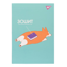 Тетрадь для записи иностранных слов интегр. софт-тач + УФ-выб. Corgi butt YES (911369)