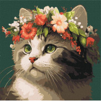 Картина за номерами Весняний вінок art_selena_ua Идейка 40х40 (KHO6509)