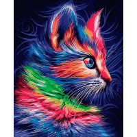 Алмазная мозаика Modern cat 40х50см на подрамнике Santi (954341)
