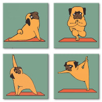 Набір для розпису за номерами "поліптих" Yoga-dog Ідейка 18х18 (KNP012)