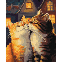 Картина за номерами Закохані котики 40x50 Идейка (KHO6526)
