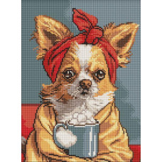 Алмазна мозаїка Чудова кава art_selena_ua 30х40 Ідейка (AMO8168)