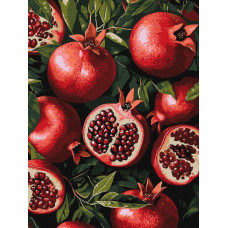 Картина за номерами Гранат у розрізі art_selena_ua 30х40 Ідейка (KHO5731)