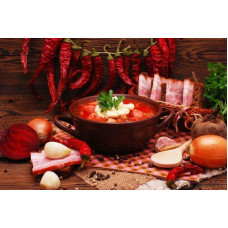 Алмазна мозаїка Червоне Золото кухні 40*50см Dreamtoys (S40096)
