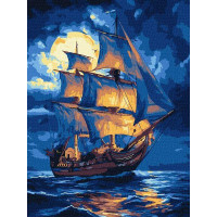 Картина за номерами Легенда хвиль art_selena_ua 30х40 Ідейка (KHO6372)