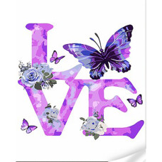 Картина за номерами Love and butterfly 30х40 см Strateg (SS1061)