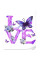Картина за номерами Love and butterfly 30х40 см Strateg (SS1061)